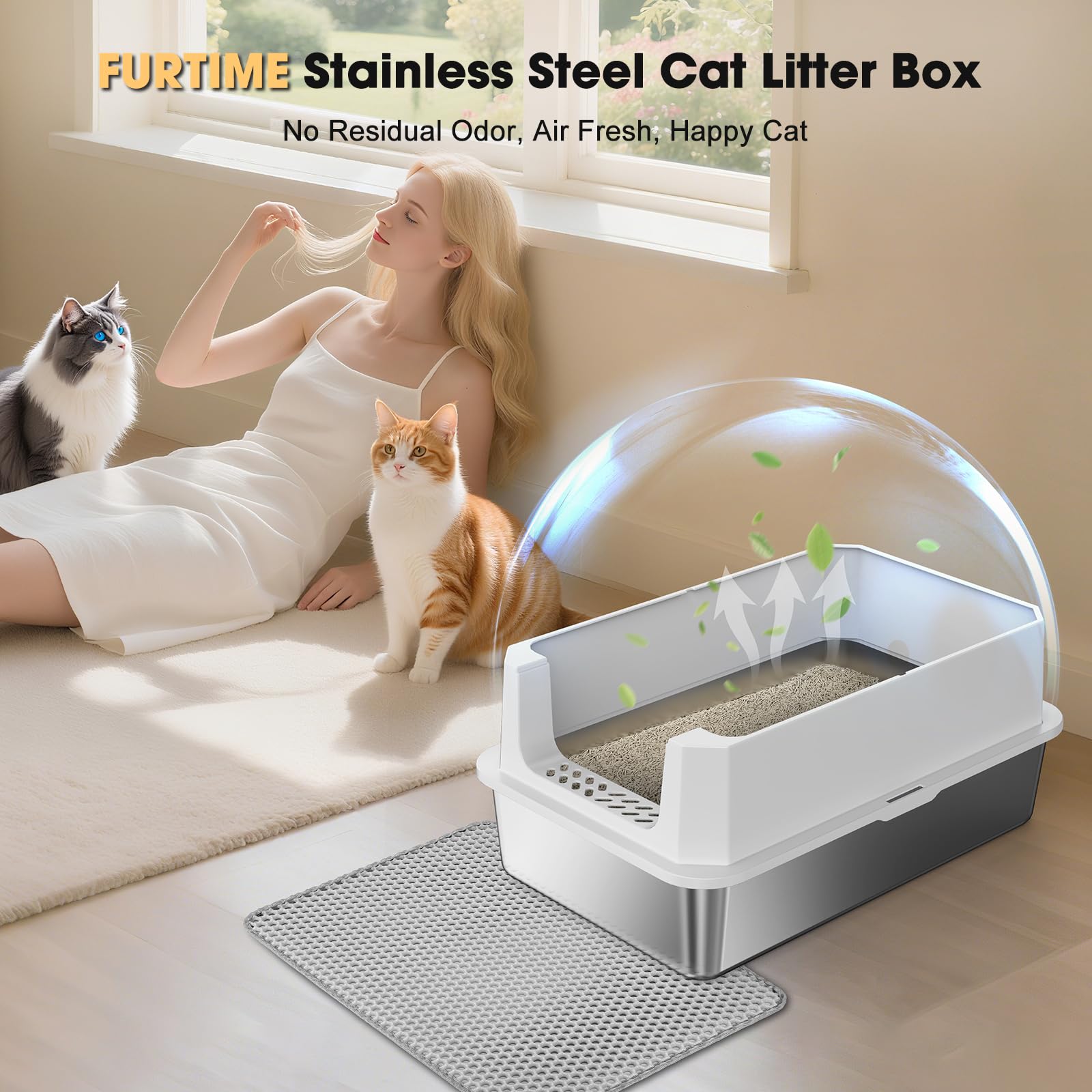 FURTIME bac robuste, grand format, resistant et durable au quotidien.