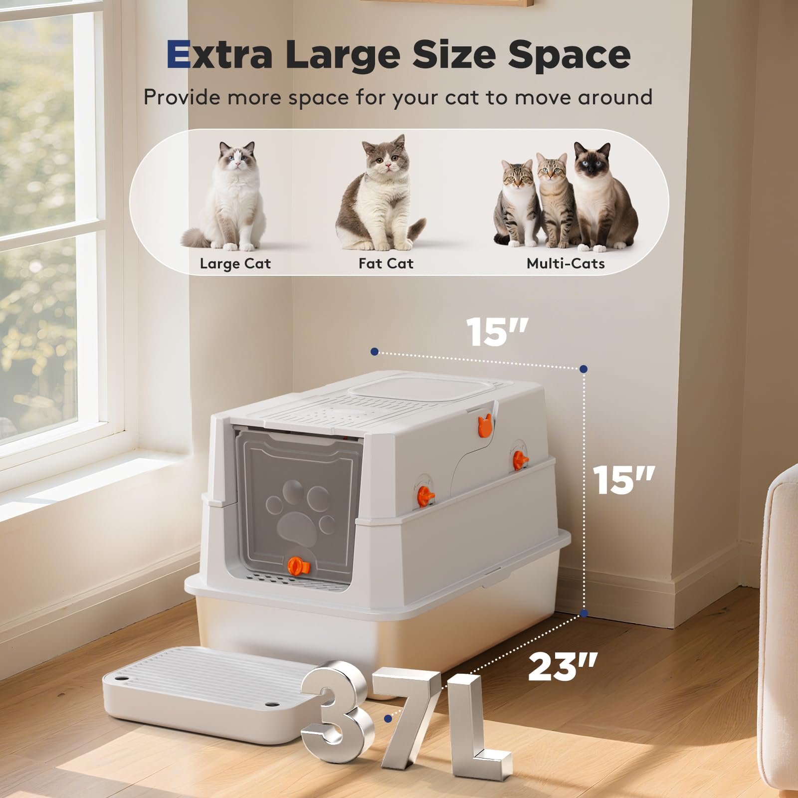 FURTIME pedale facilite le ramassage des traces de litiere sur les pattes