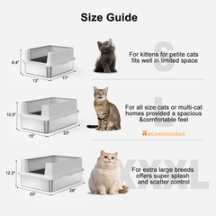 FURTIME bac inox avec couvercle robuste évitant les éclaboussures.