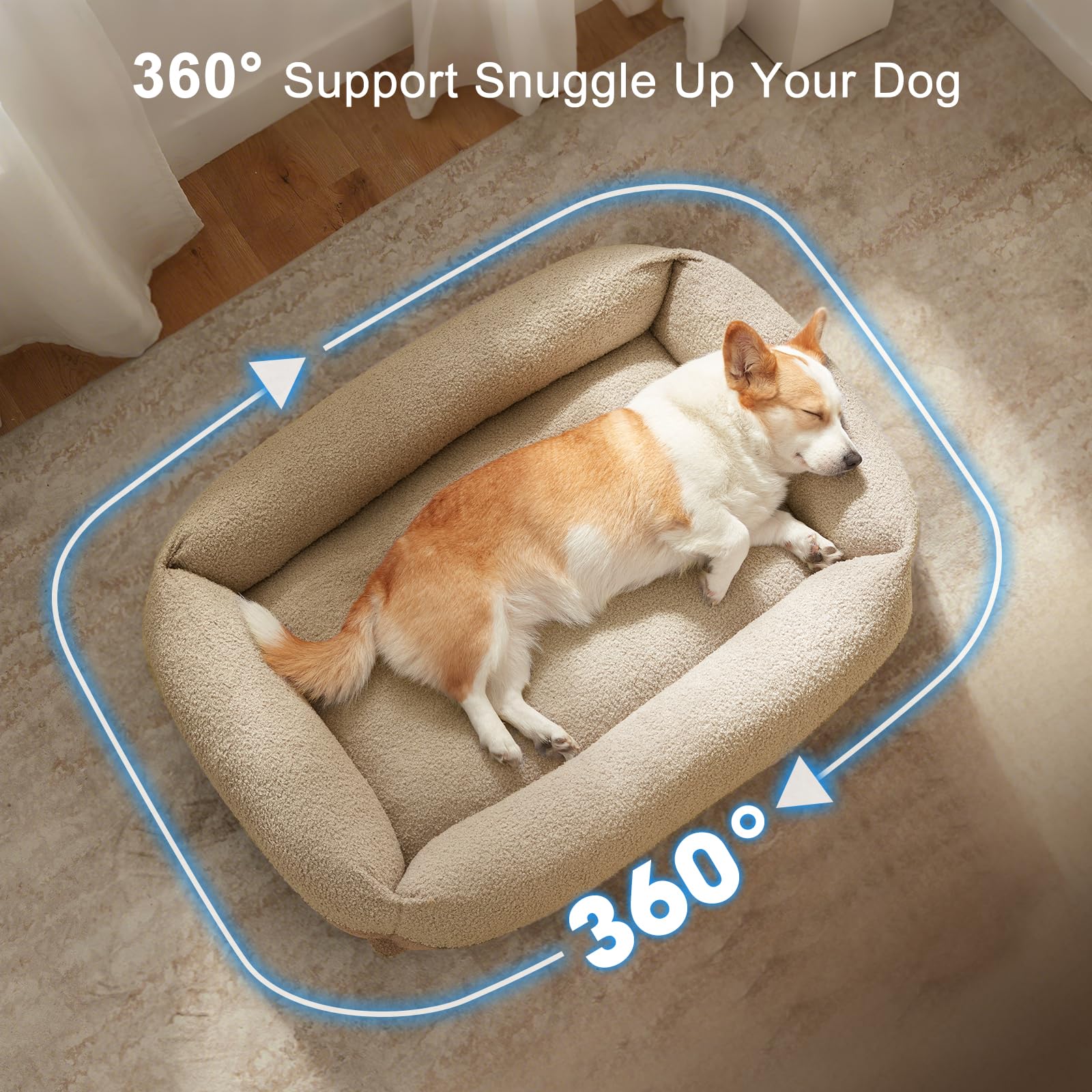 Lit chien grande taille 36x27x8 pour chiens jusqu’à environ 27 kg.