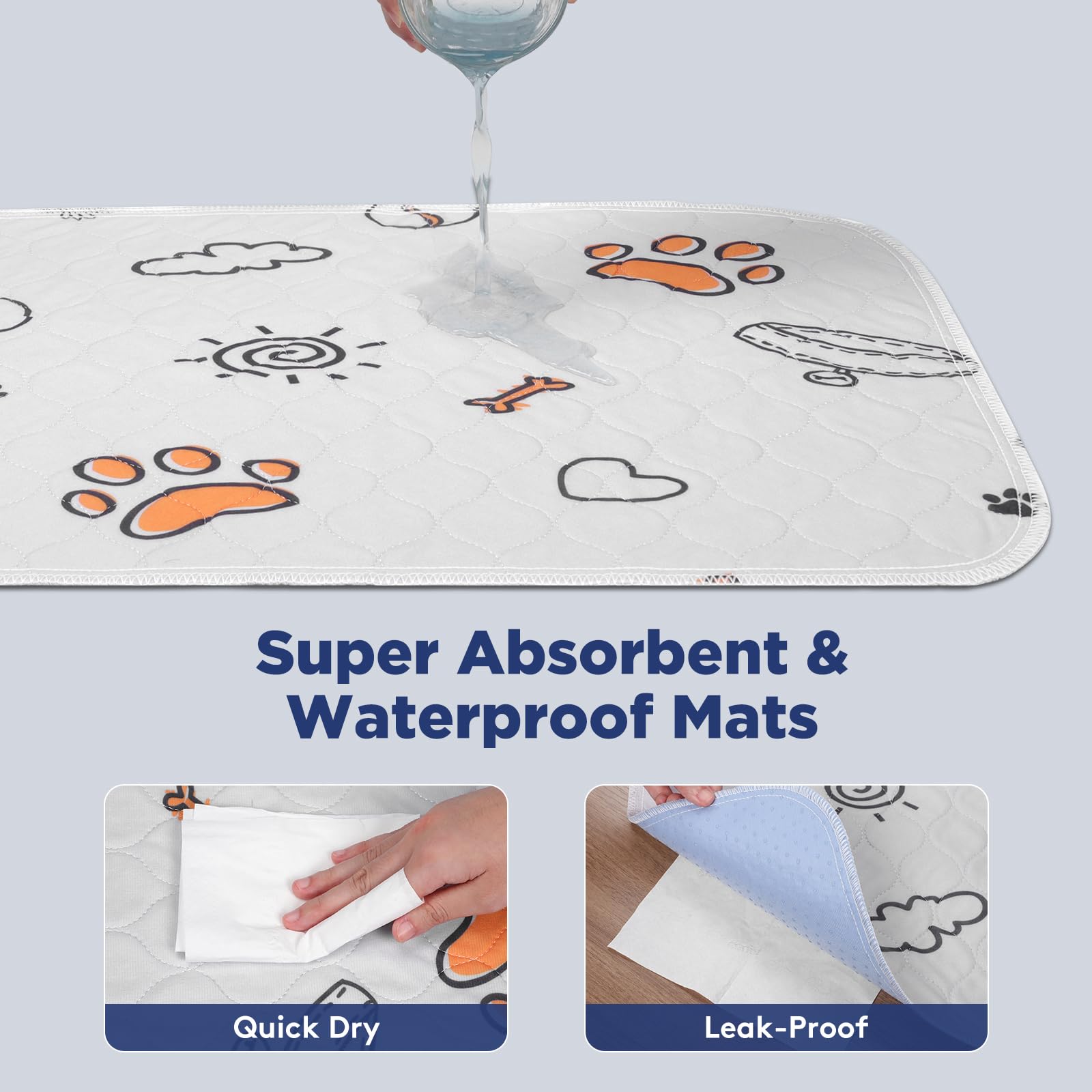 Tapis anti-glisse Furtime pour chien, maintien sûr sur le sol