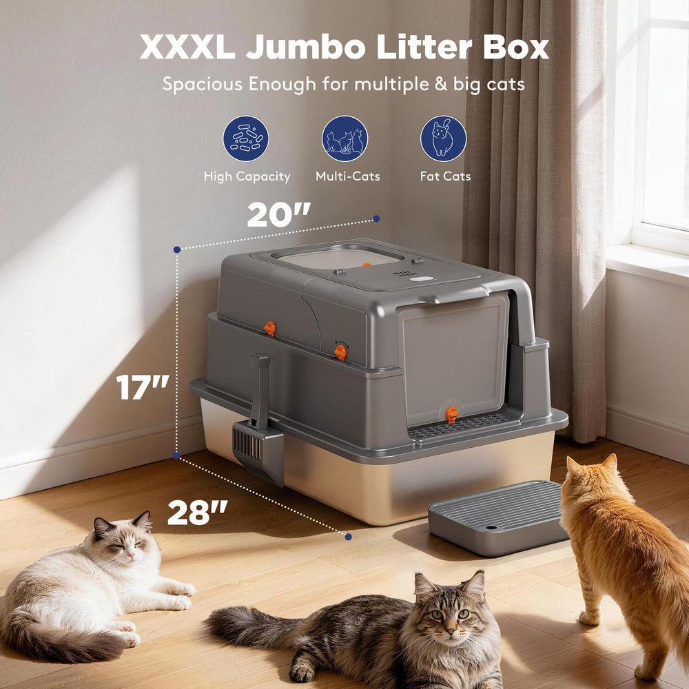 FURTIME XXXL couvercle basculant facilite le nettoyage rapide