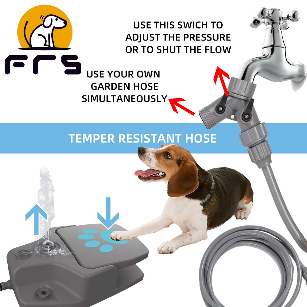 FURUISEN fontaine eau pédale activation – incite votre chien à boire lors des sorties.