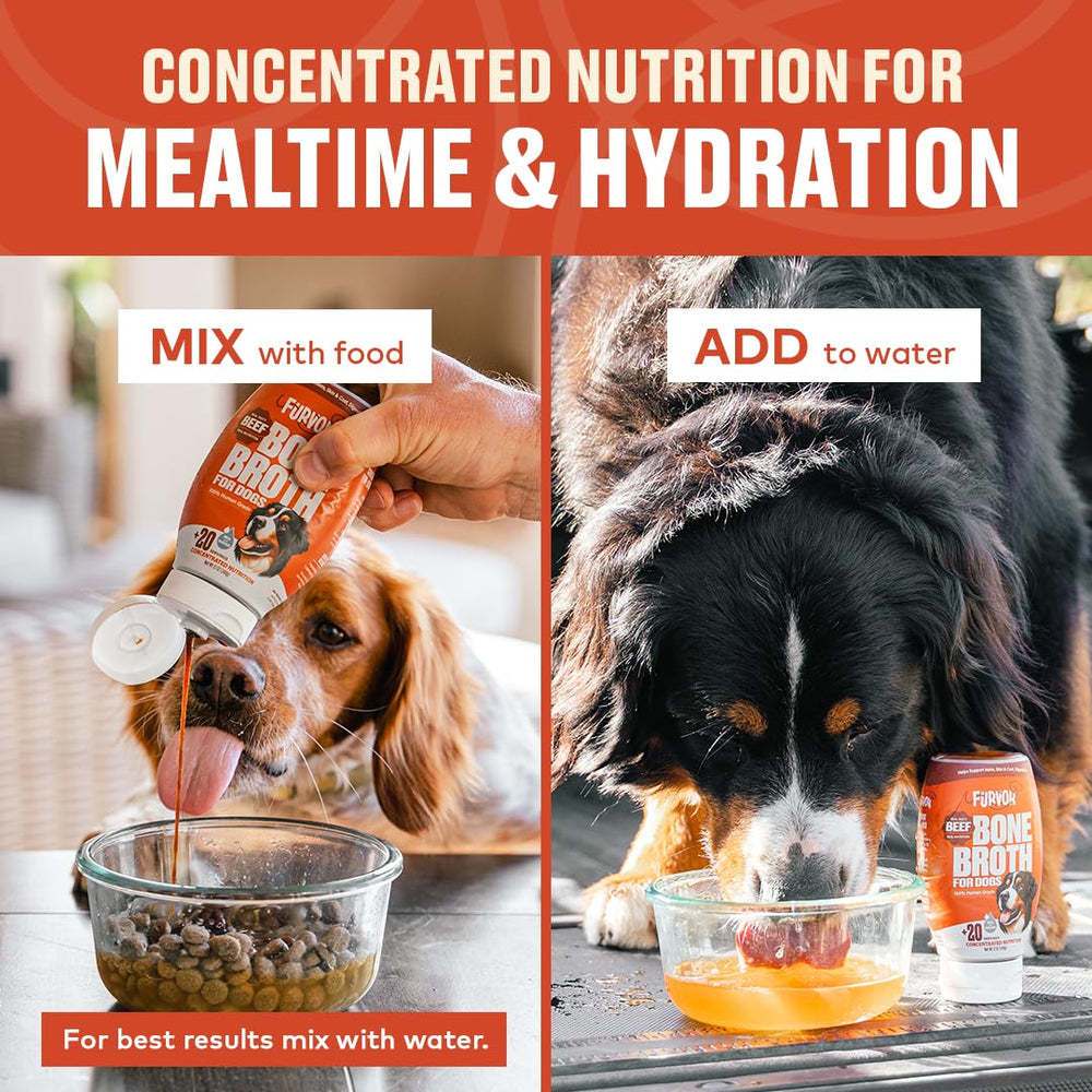 Furvor Doseur Bouillon Boeuf Chien: dosage facile selon le poids pour un ajout pratique.