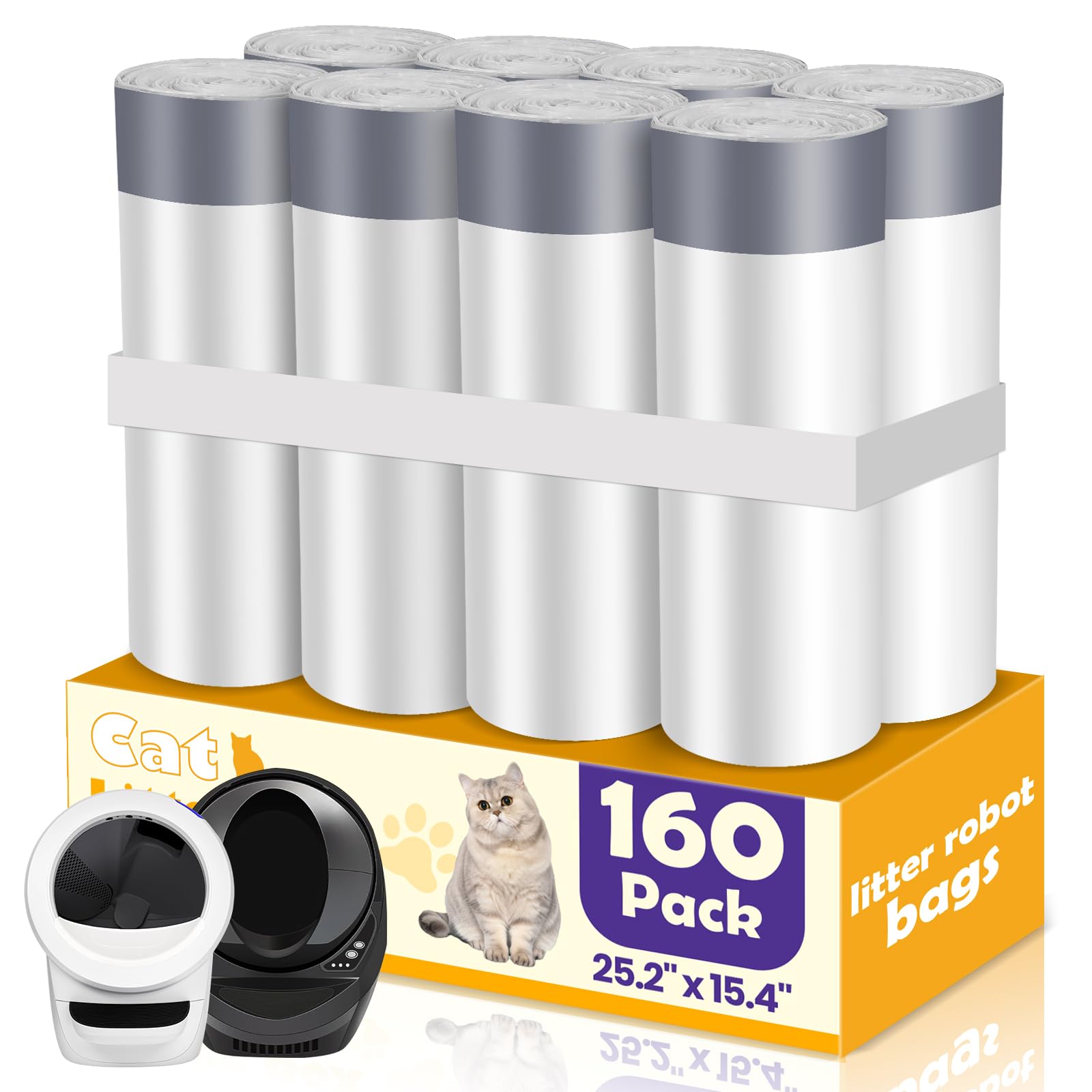 Sacs Furwey compatibles Litter-Robot 3/4 prêts à l’emploi.