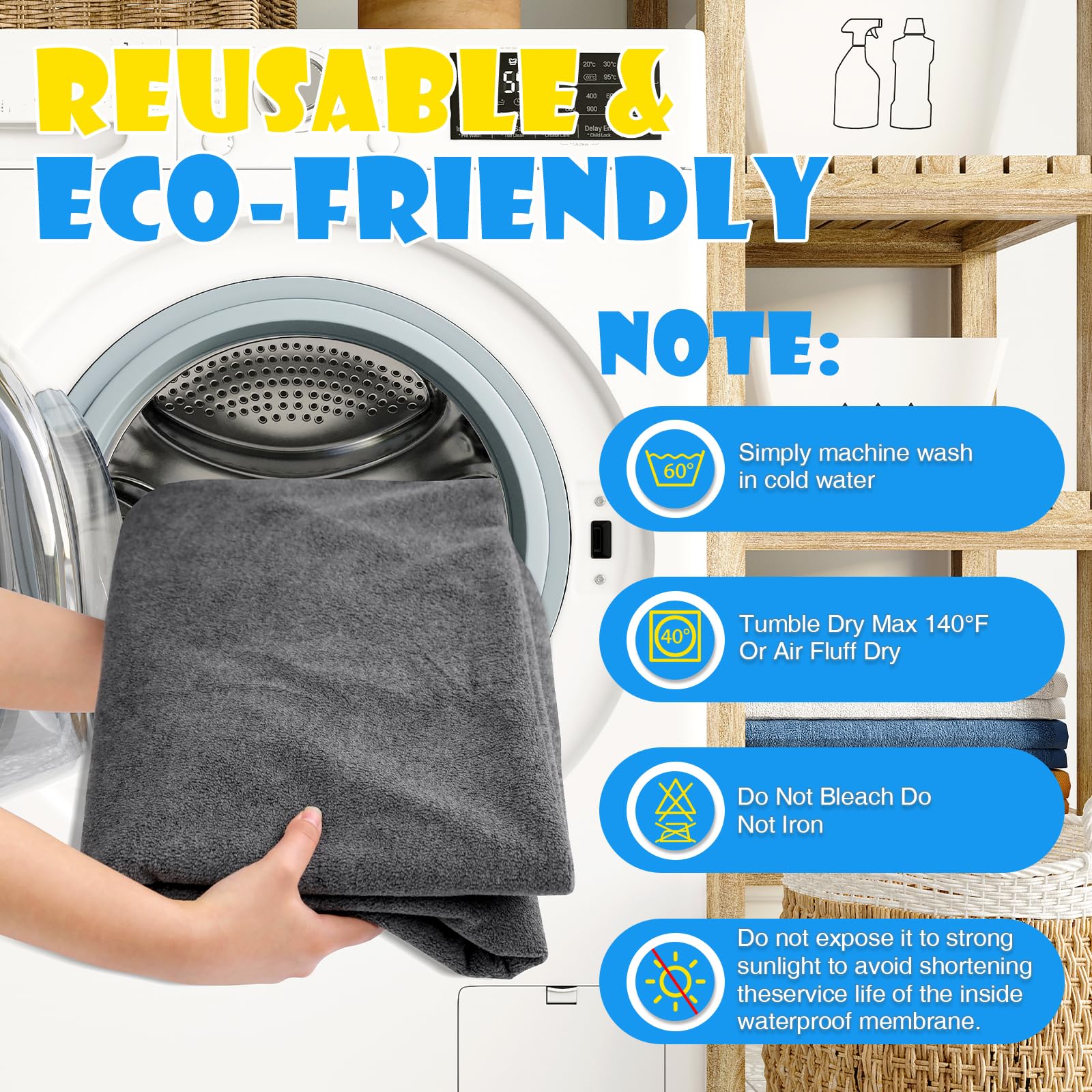 Tapis Furwey lavable jusqu’à 300 lavages, solution durable et économique.