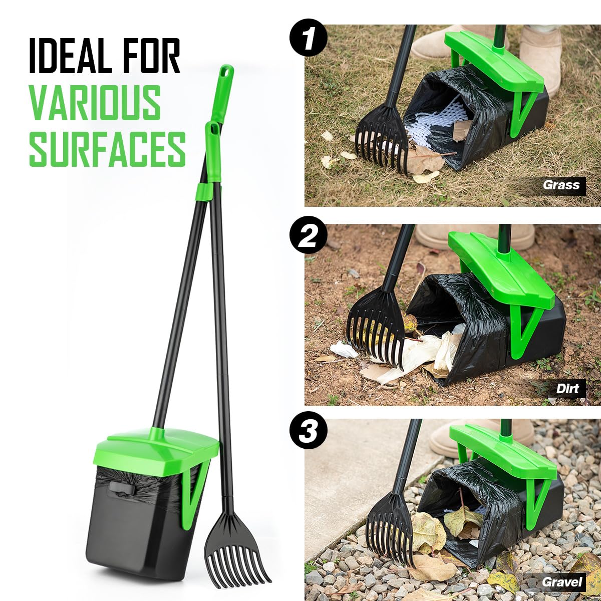 FUSBUNTY ramasseur de crottes idéal pour le jardin et l’usage quotidien.