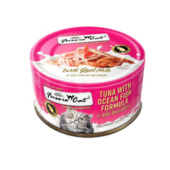 Fussie Cat boites 24 avec gravy lait chèvre et thon oceaniques, pratique pour les repas