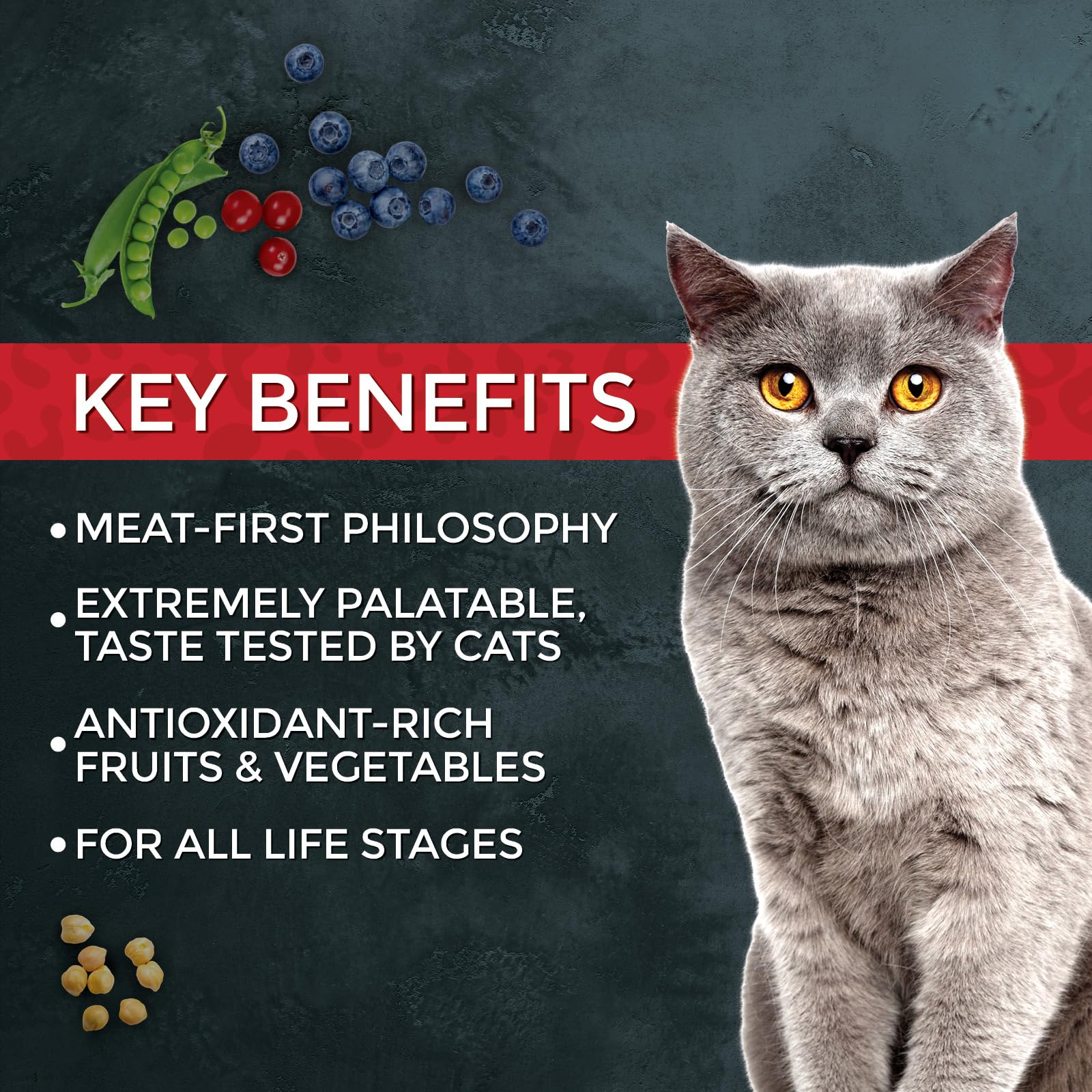 Fussie Cat Market Fresh – texture croquante des croquettes idéale pour les repas.