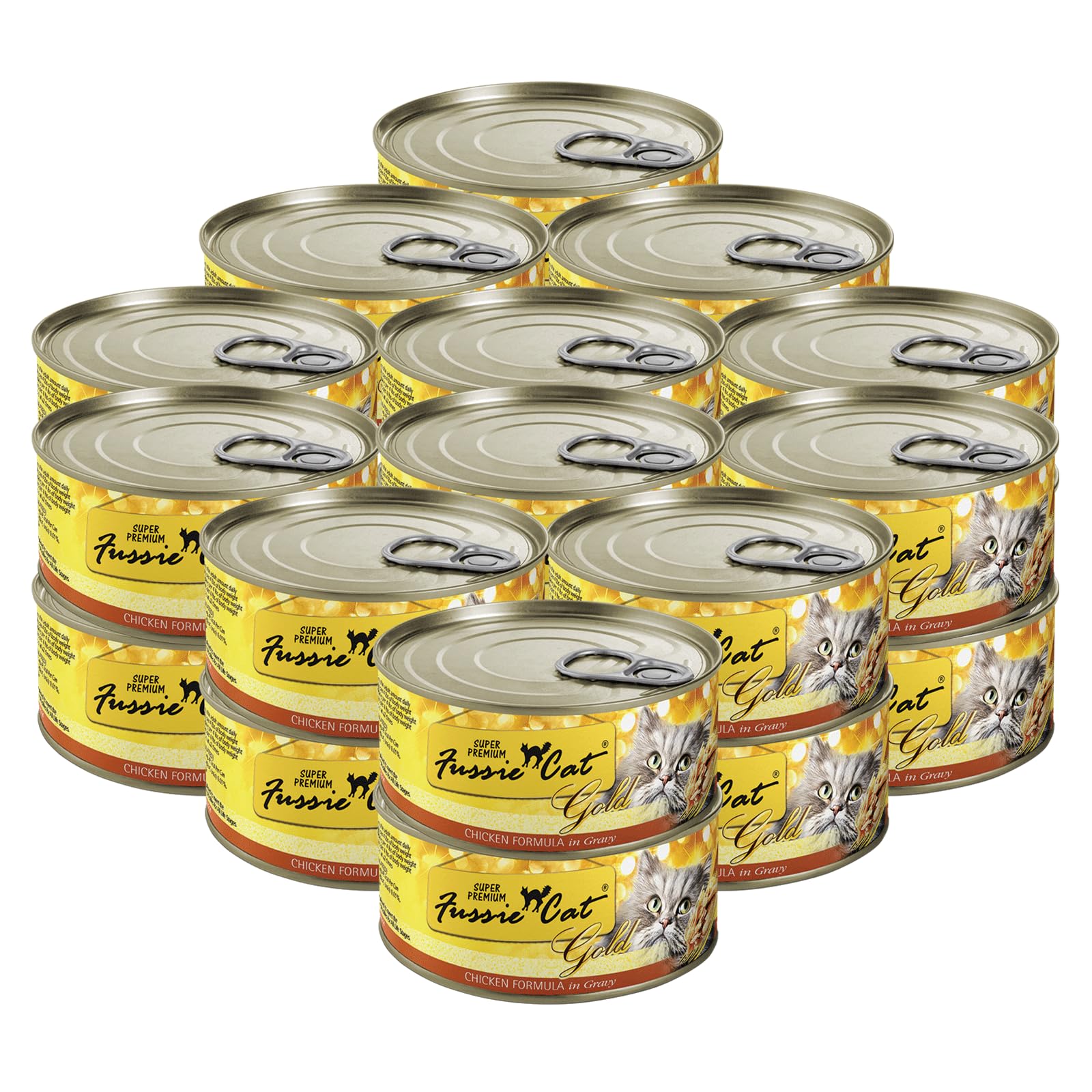 Fussie Cat – Poulet premier ingrédient, aliment appétissant et équilibré pour chats.