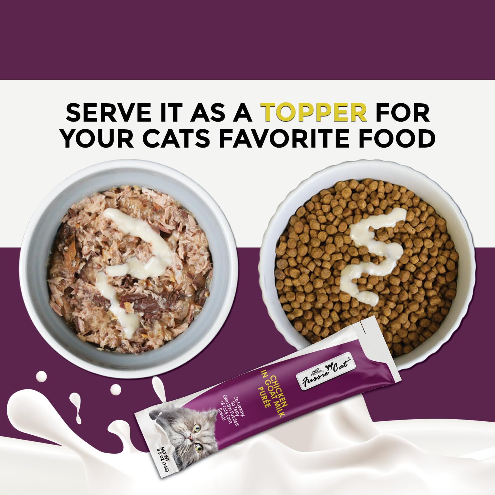 Fussie Cat sans grains purée poulet pour estomacs sensibles