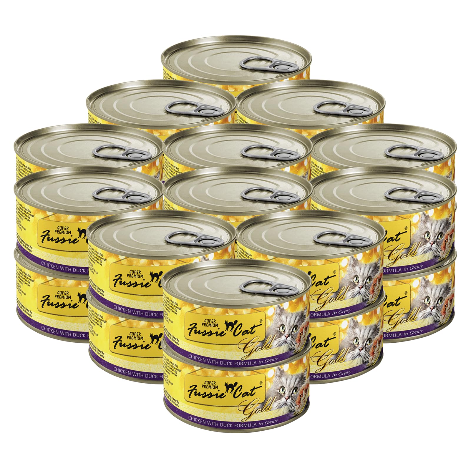 Fussie Cat Sup Premium poulet et canard en sauce, repas humide savoureux pour chats