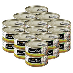 Fussie Cat Thon Premium fumé en aspic, texture riche et appétente.