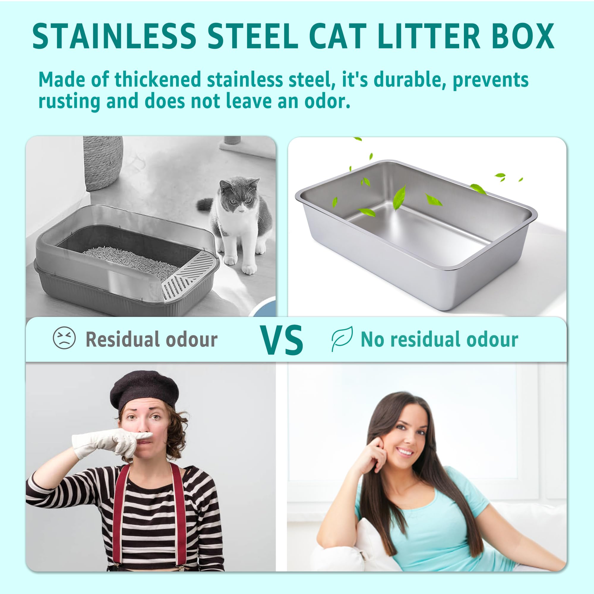 Bac Futam inox durable et robuste : conçu pour durer et limiter les odeurs.