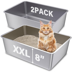 La boîte FUTAM en inox XXL ouverte offre un accès facile.