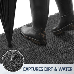 Tapis Futurwit en chenille absorbante, entrée propre et accueillante.