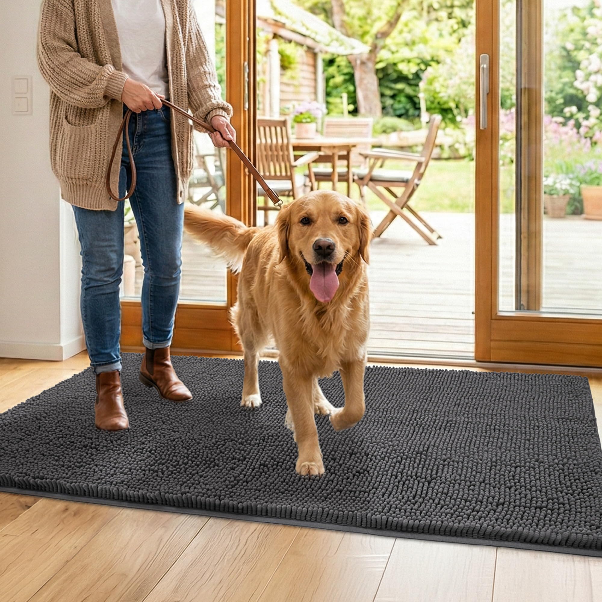 Tapis Futurwit non-slip avec base en caoutchouc évitant les glissades.