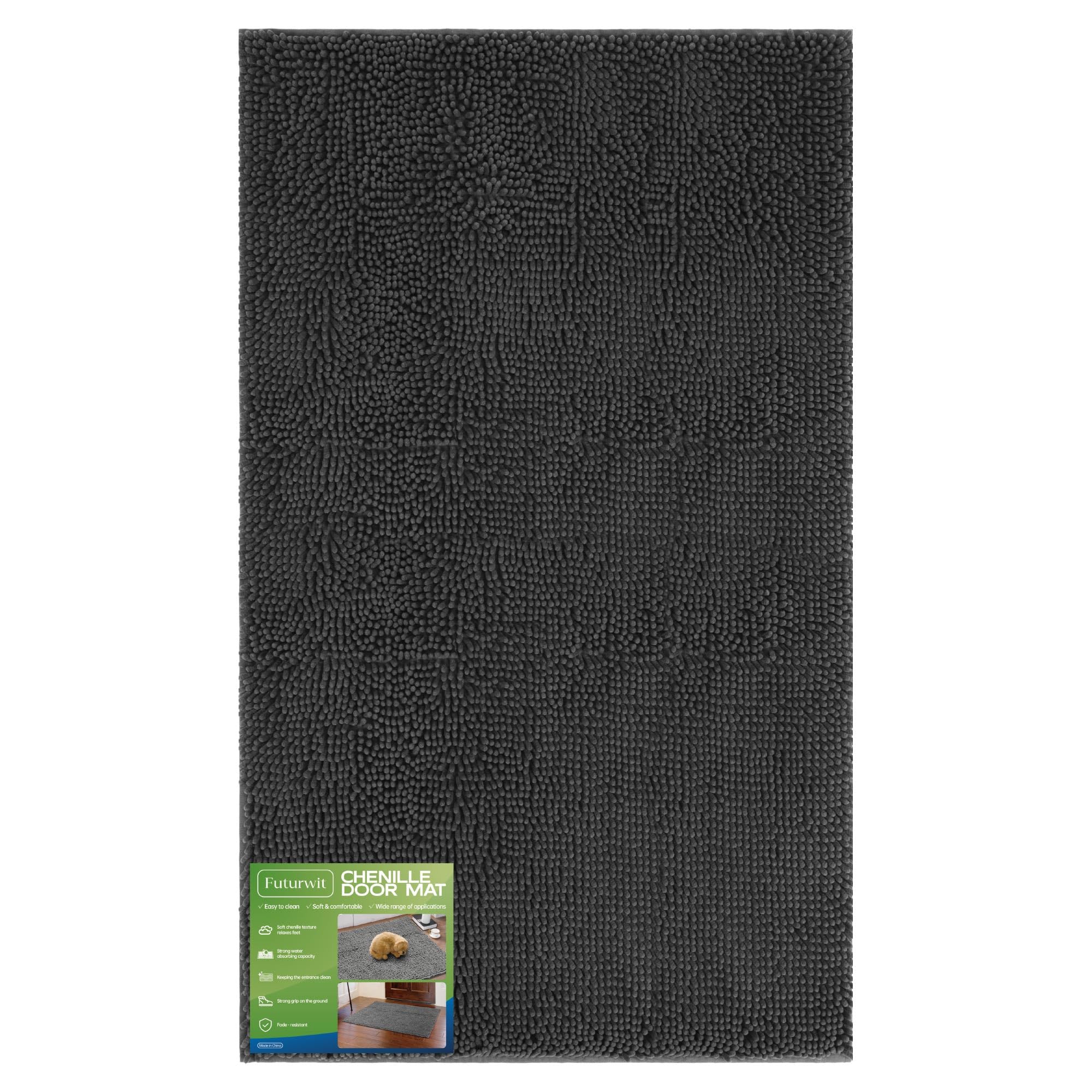 Tapis Futurwit pour pattes boueuses captant la saleté après la promenade.