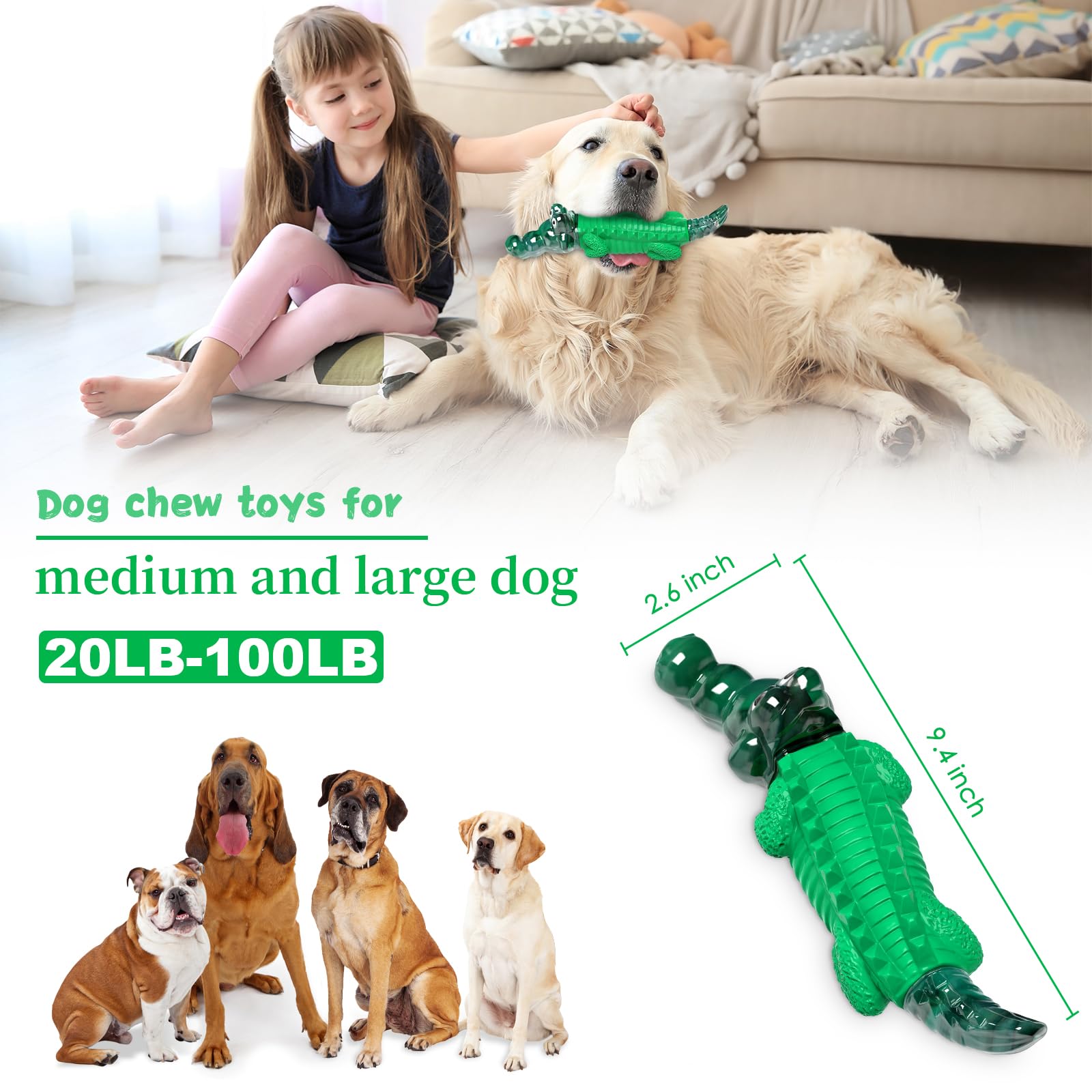 Jouet Fuufome mordeur nylon et caoutchouc, durable et adapté aux chiens agressifs.