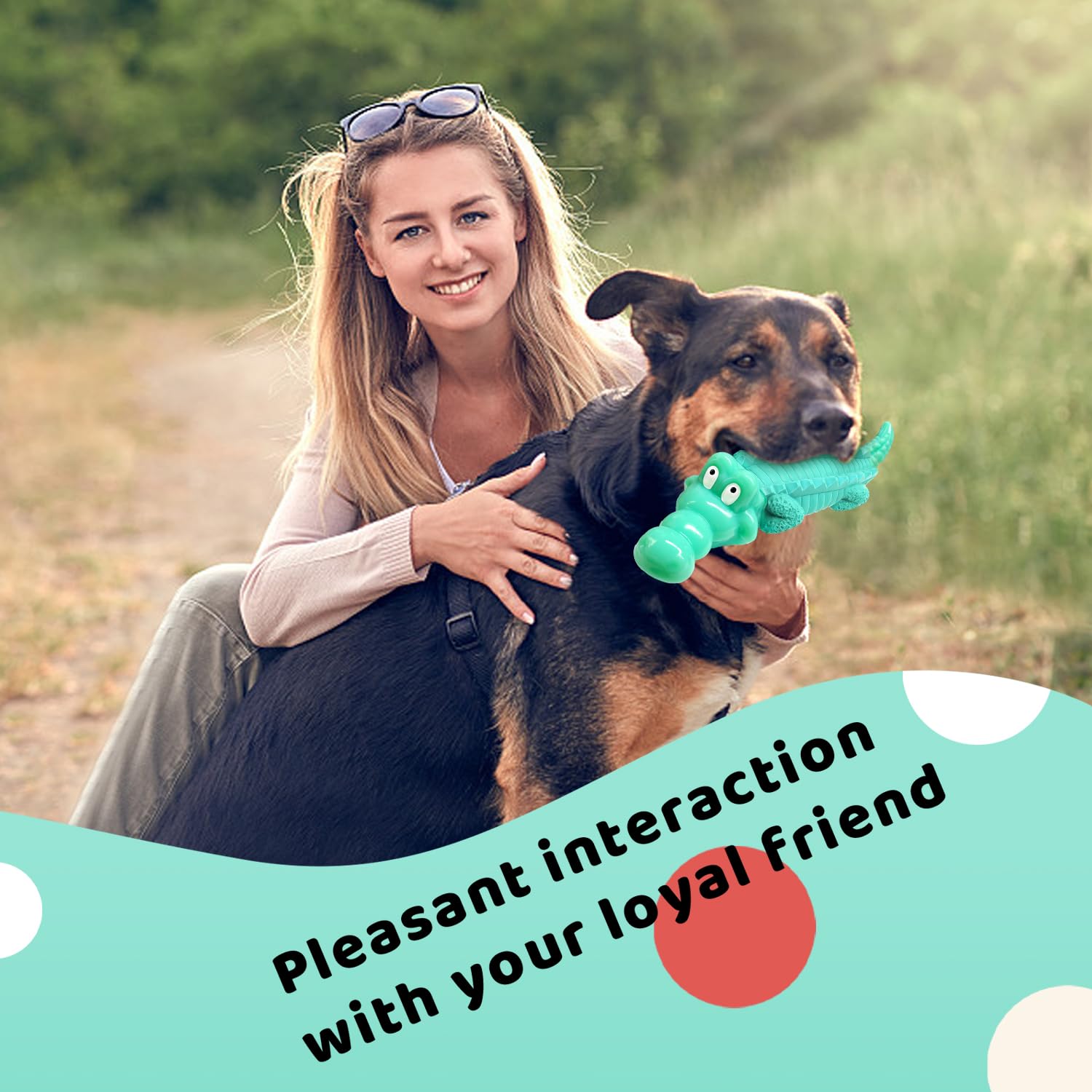 Fuufome crocodile, idéal comme cadeau pour chiots et chiens actifs