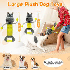 Jouet Fuufome peluche sifflet pour chien moyen, stimulation et jeu.