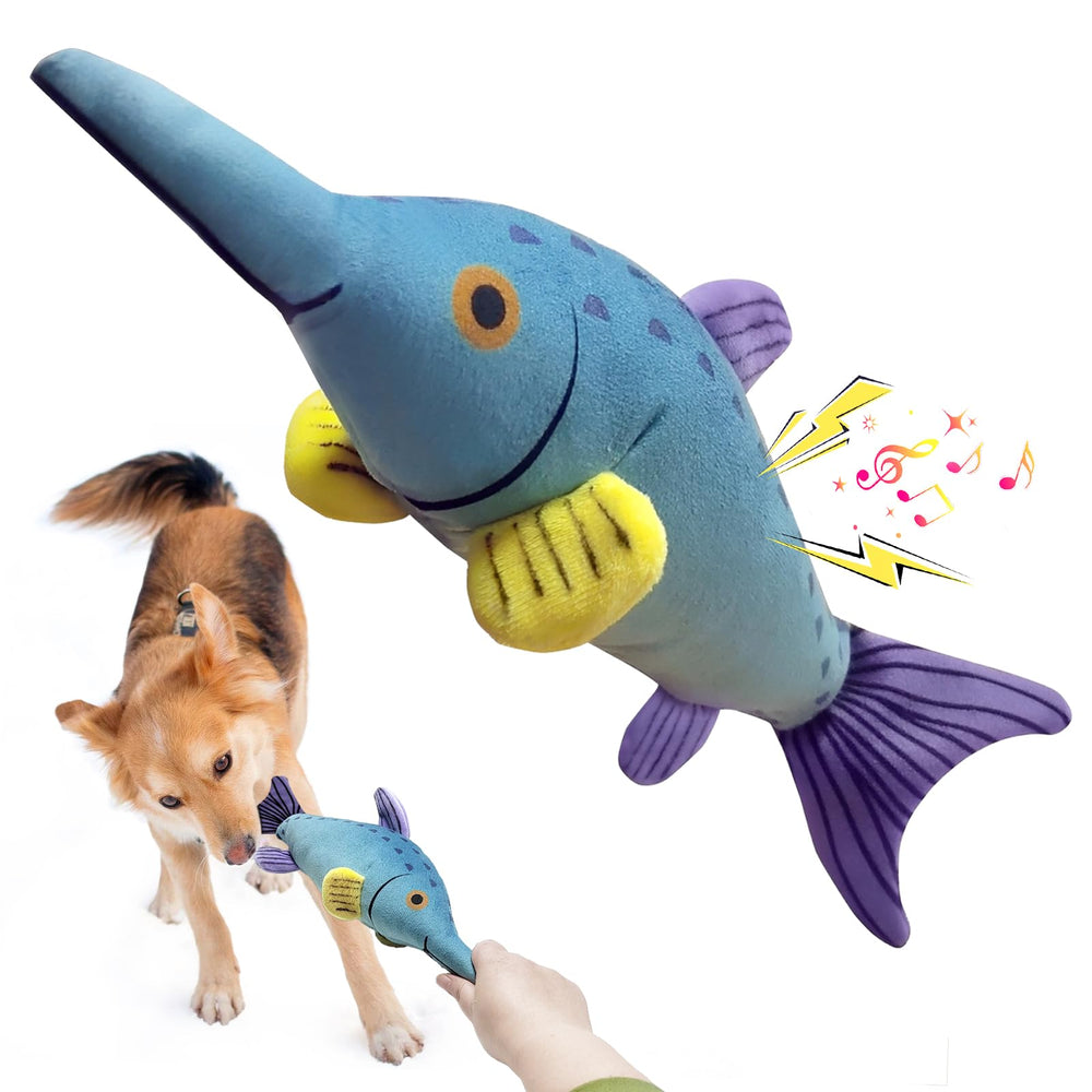 Jouet Fuufome poisson gros doudou pour jeu et mastication.