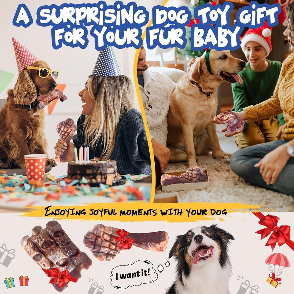 Pack Fuufome de deux jouets en nylon pour chiens exigeants.