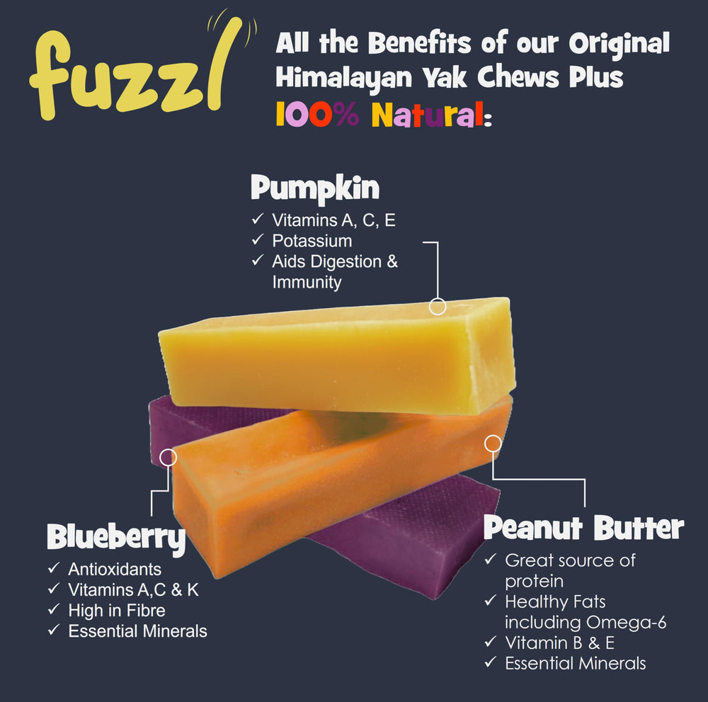 Friandise Fuzzl Yak fromage cacahuète: texture durable et appétissante.
