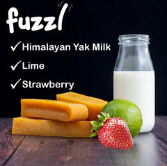 Fuzzl Yak Chews Himalayan lait, friandise naturelle au lait d'Himalaya pour chien.