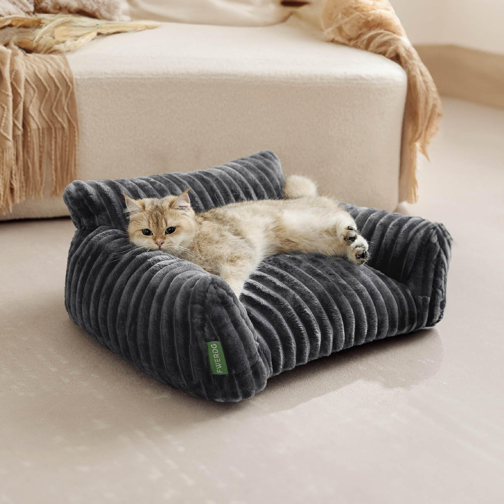 FWERDG canape-animaux-mousse-memoire-dense favorise sommeil profond.