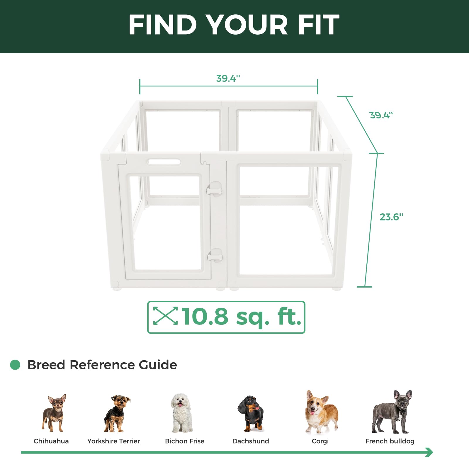 FXW AuraSpace: usage intérieur pour petits chiens et chiots, pratique et sûr.