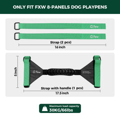 FXW Easy-Carry Sangles: fermeture rapide et ajustement sûr des panneaux.