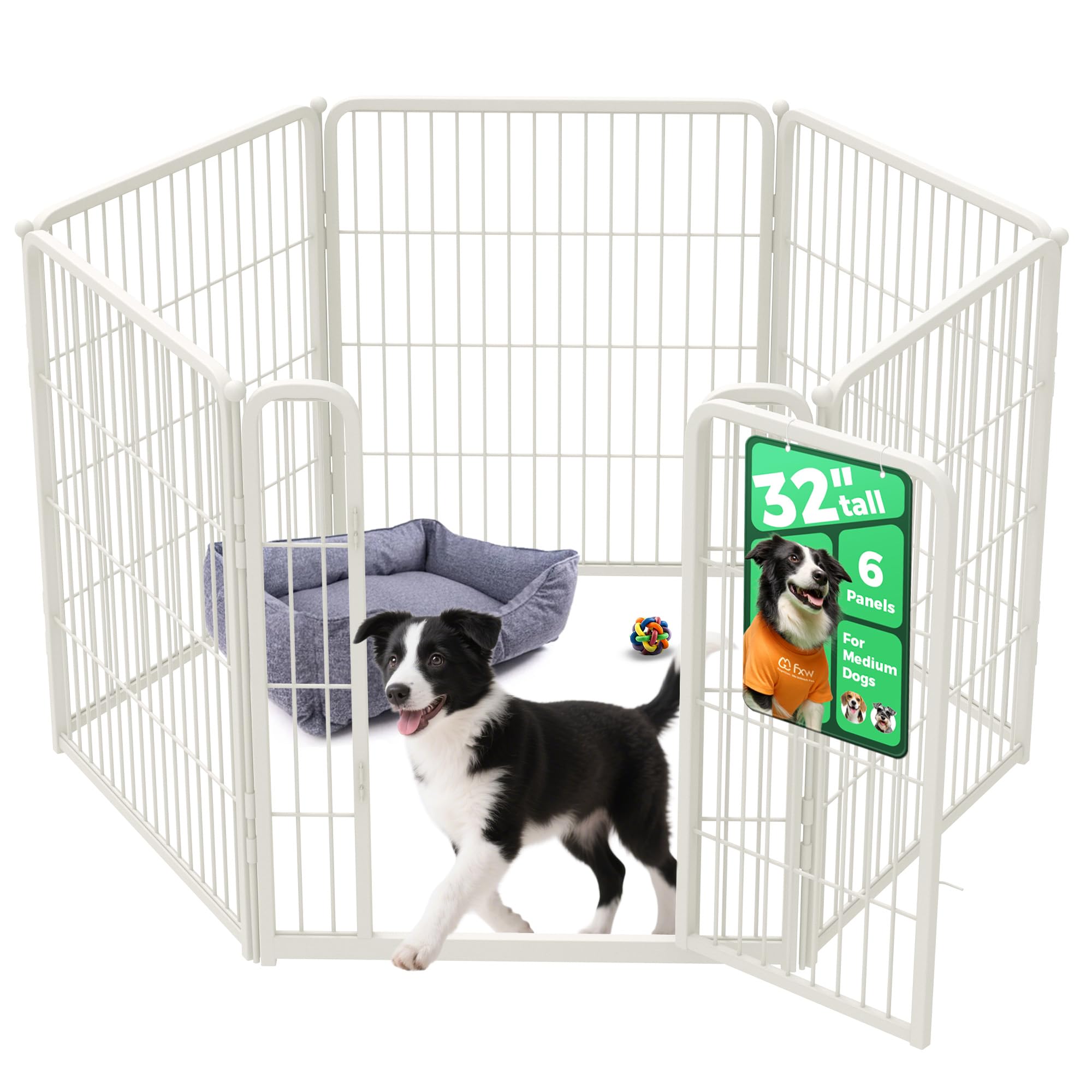 FXW Homeplus Unleashed – vue d’ensemble du parc pour chien intérieur, sûr et modulable