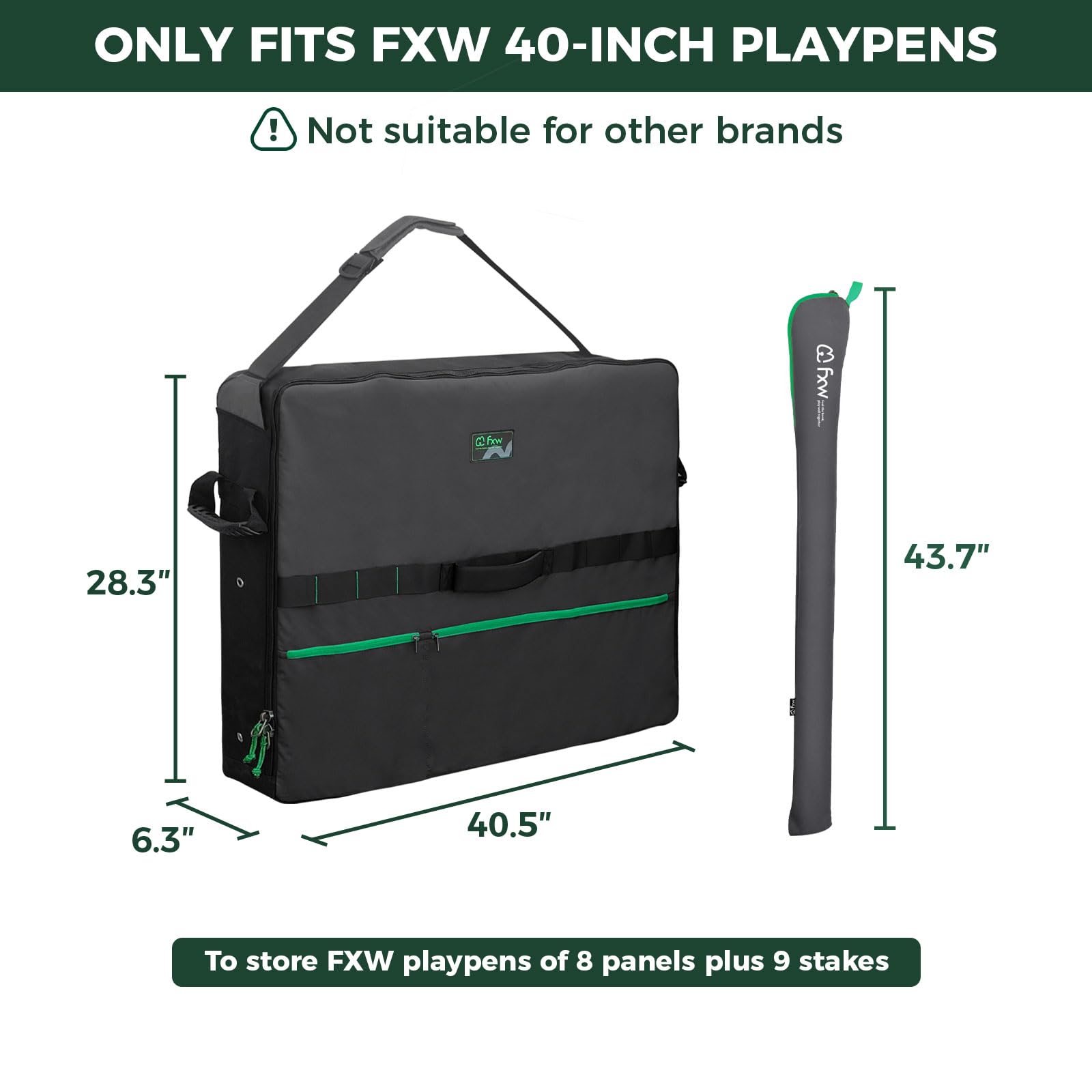 FXW sac-rangement avec poches avant pour accessoires canins