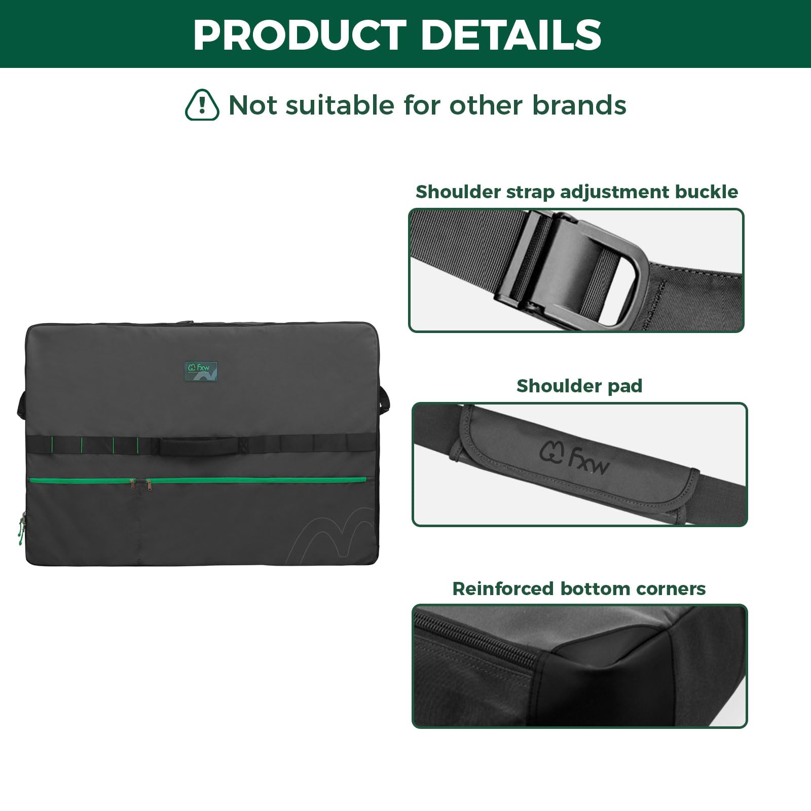 FXW sangle epaule ajustable, transport confortable lors du voyage