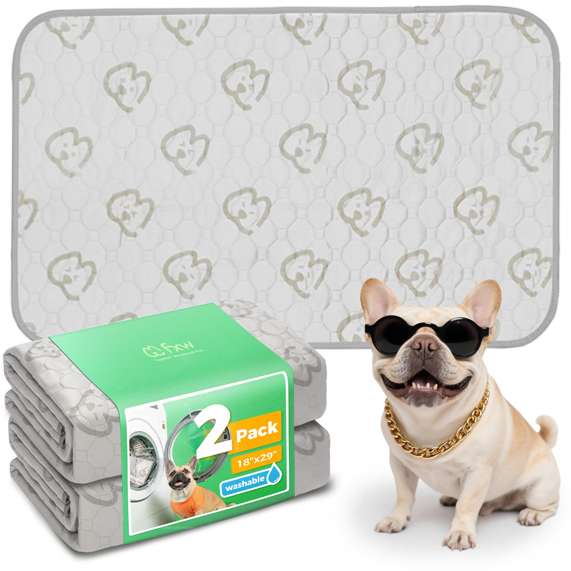 FXW tapis chien lavable 18x29 rectangle, absorption efficace pour espace propre.