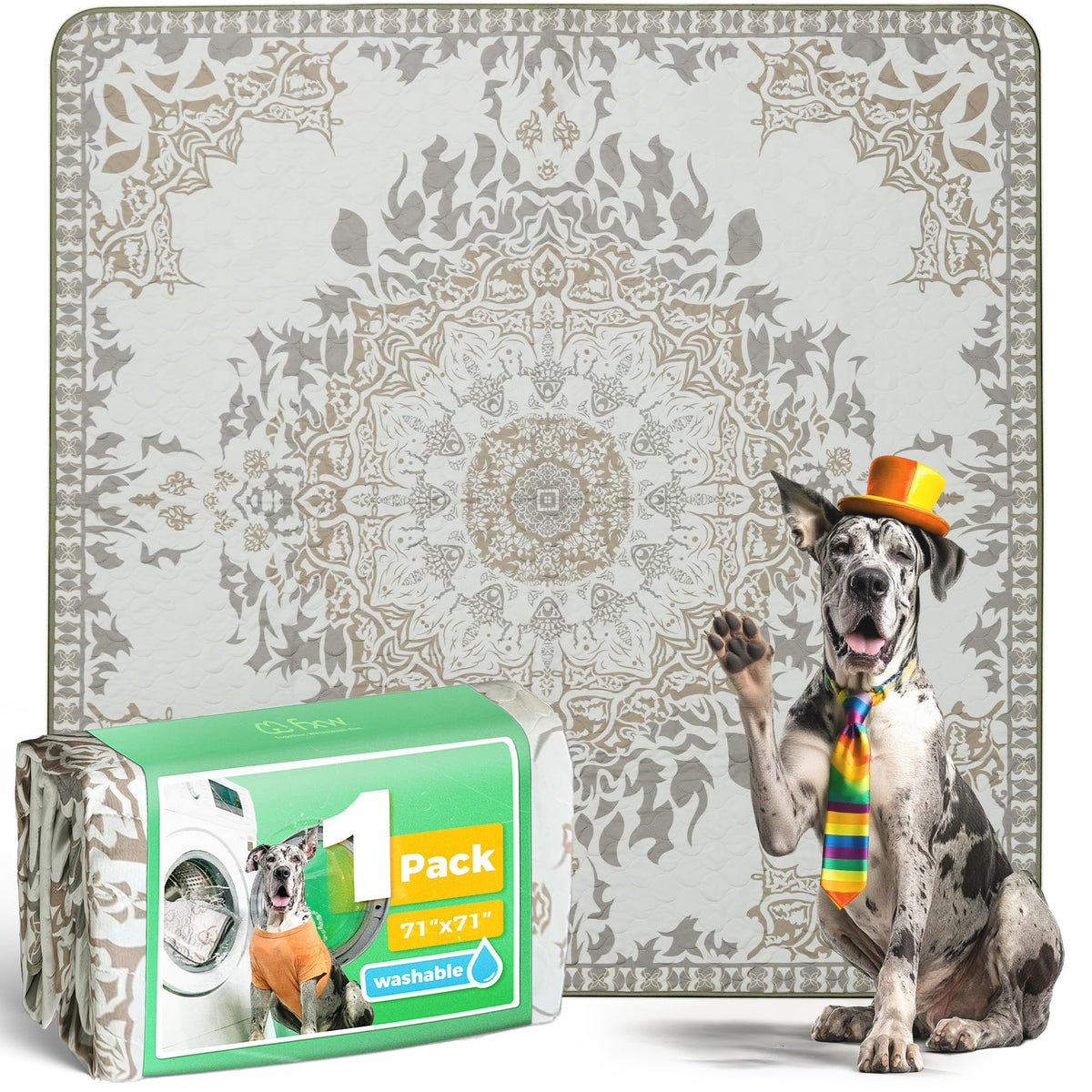 FXW tapis lavables, texture douce pour le confort de votre chien.