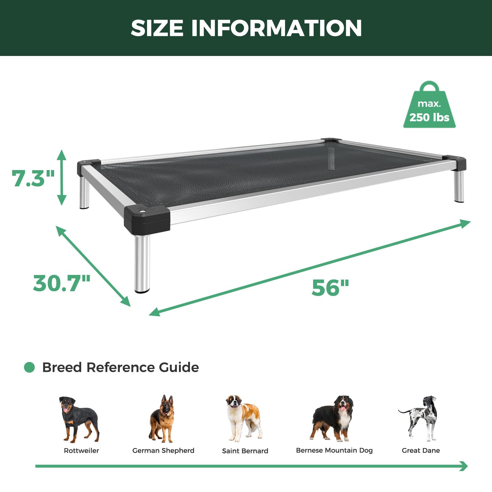 FXW TitanNest: lit surélevé adapté chien grande taille