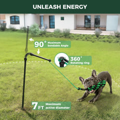 FXW TugPal Flex avec corde extérieure durable pour des sessions interactives répétées.