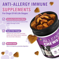 FXZRQJ bouchées allergie chien sans-grains-maïs-soja – option adaptée sans céréales.