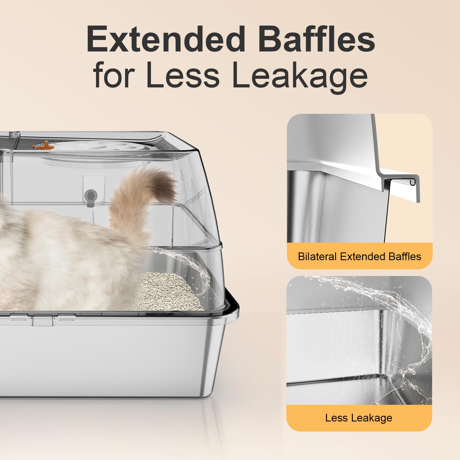 FZGhome litière acier XL mode semi-ferme équilibre confort et nettoyage