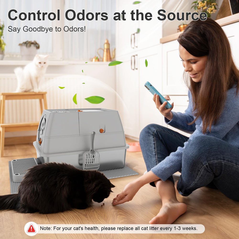 FZGhome litière acier XL surface facile à nettoyer et à rincer