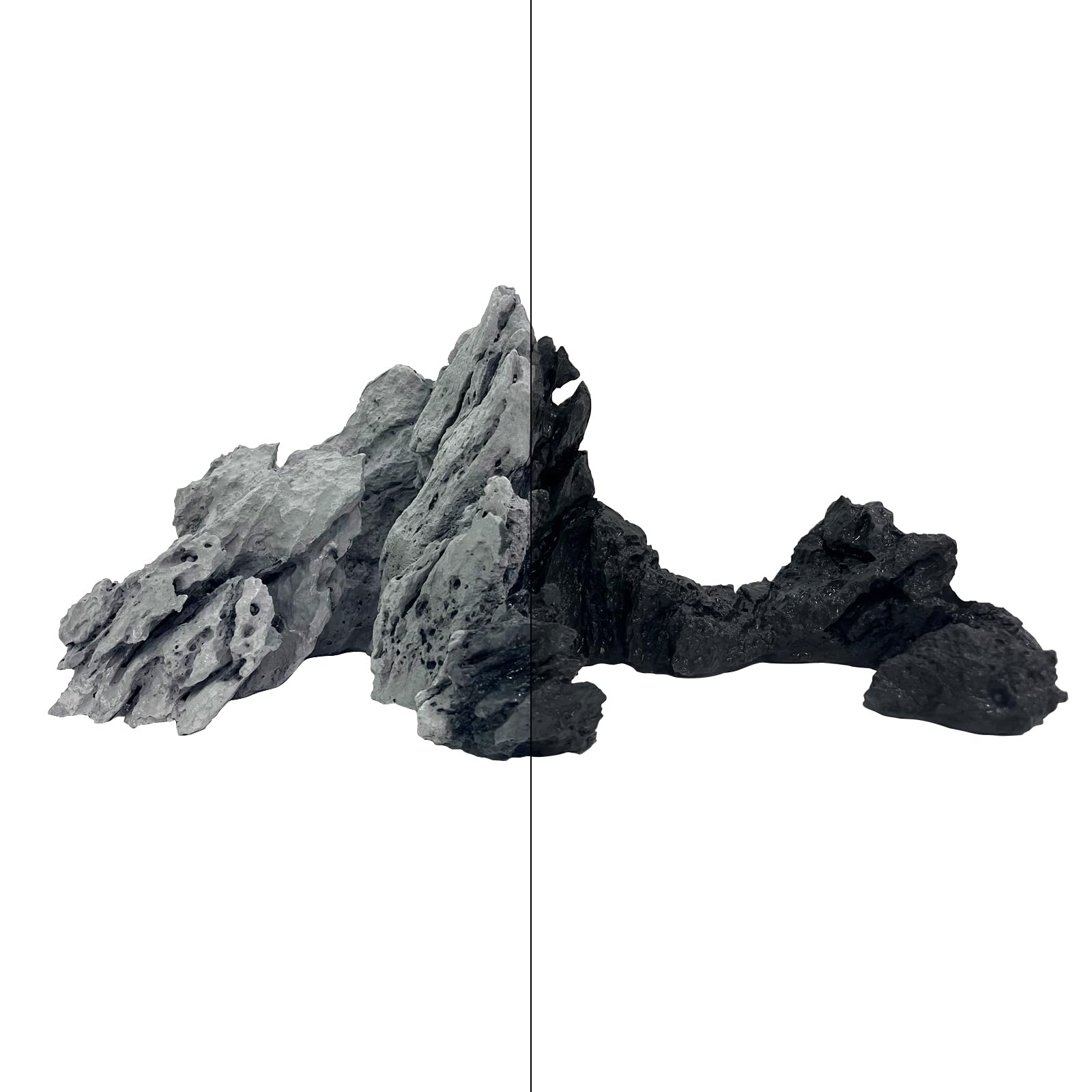FZONE Resin Seiryu - pierre crevasses facilite l'enracinement des plantes.