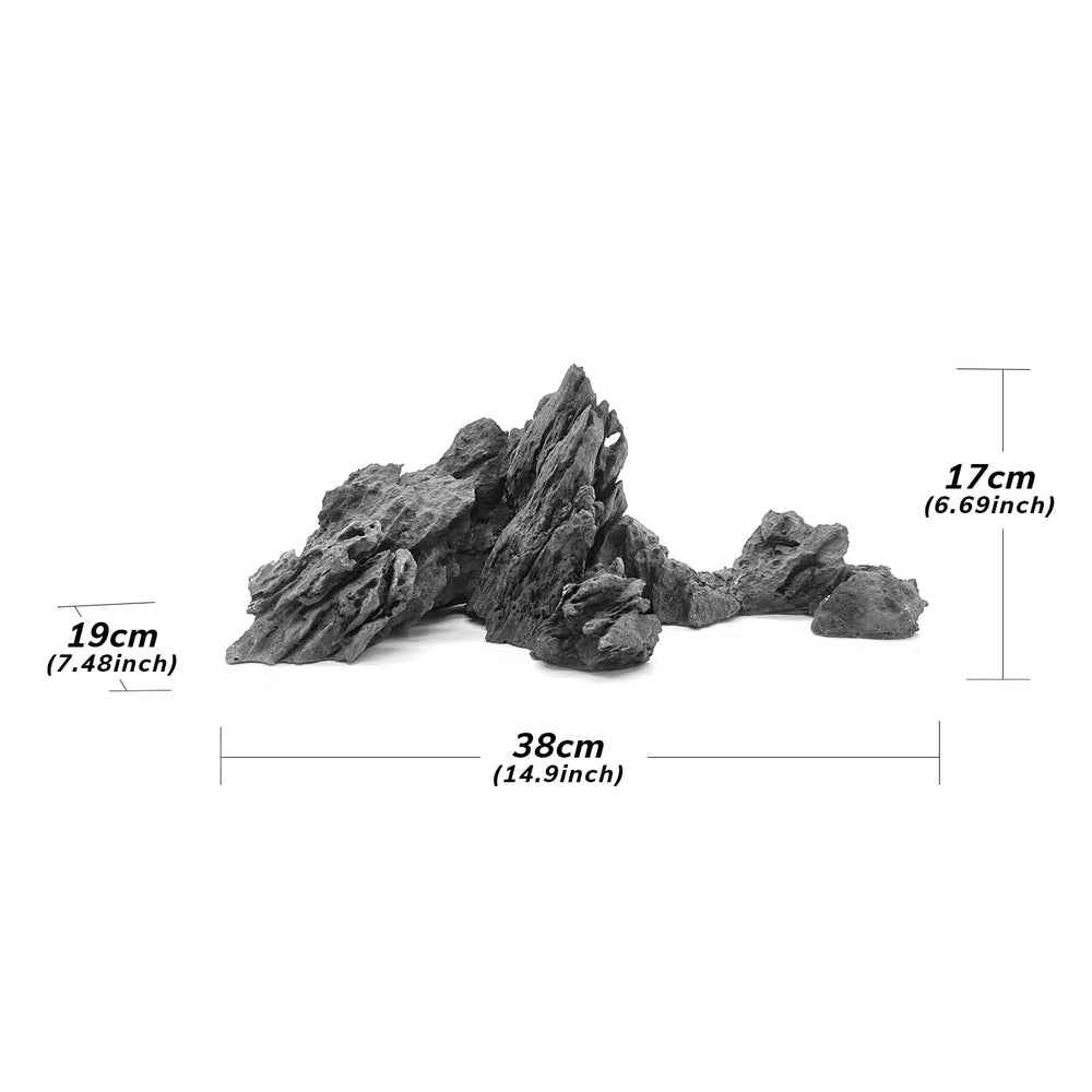 FZONE Resin Seiryu - petite pierre idéale pour micro-paysages et terrariums.