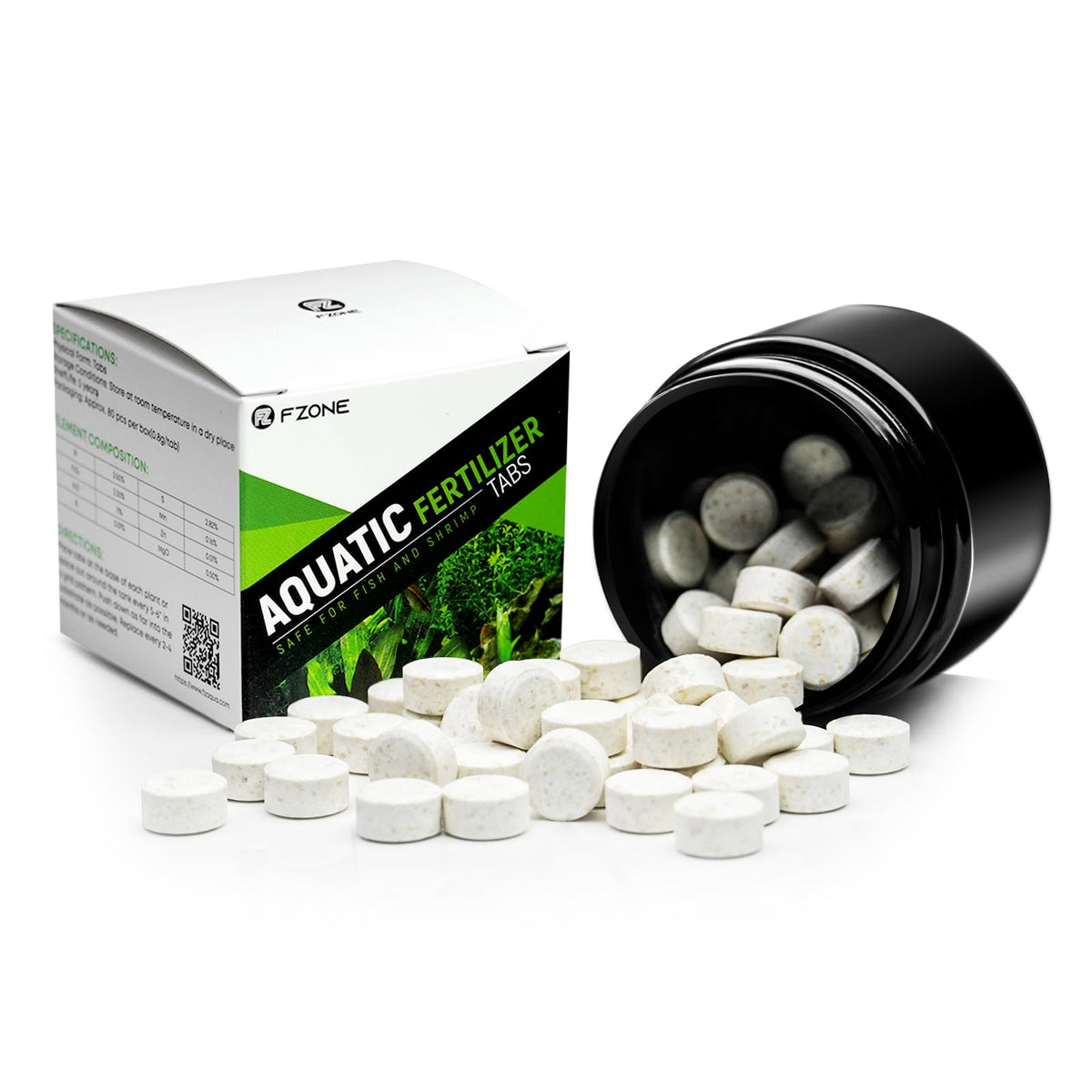 Tablettes racines FZONE en boîte 60 g pour nourrir les plantes aquatiques durablement.