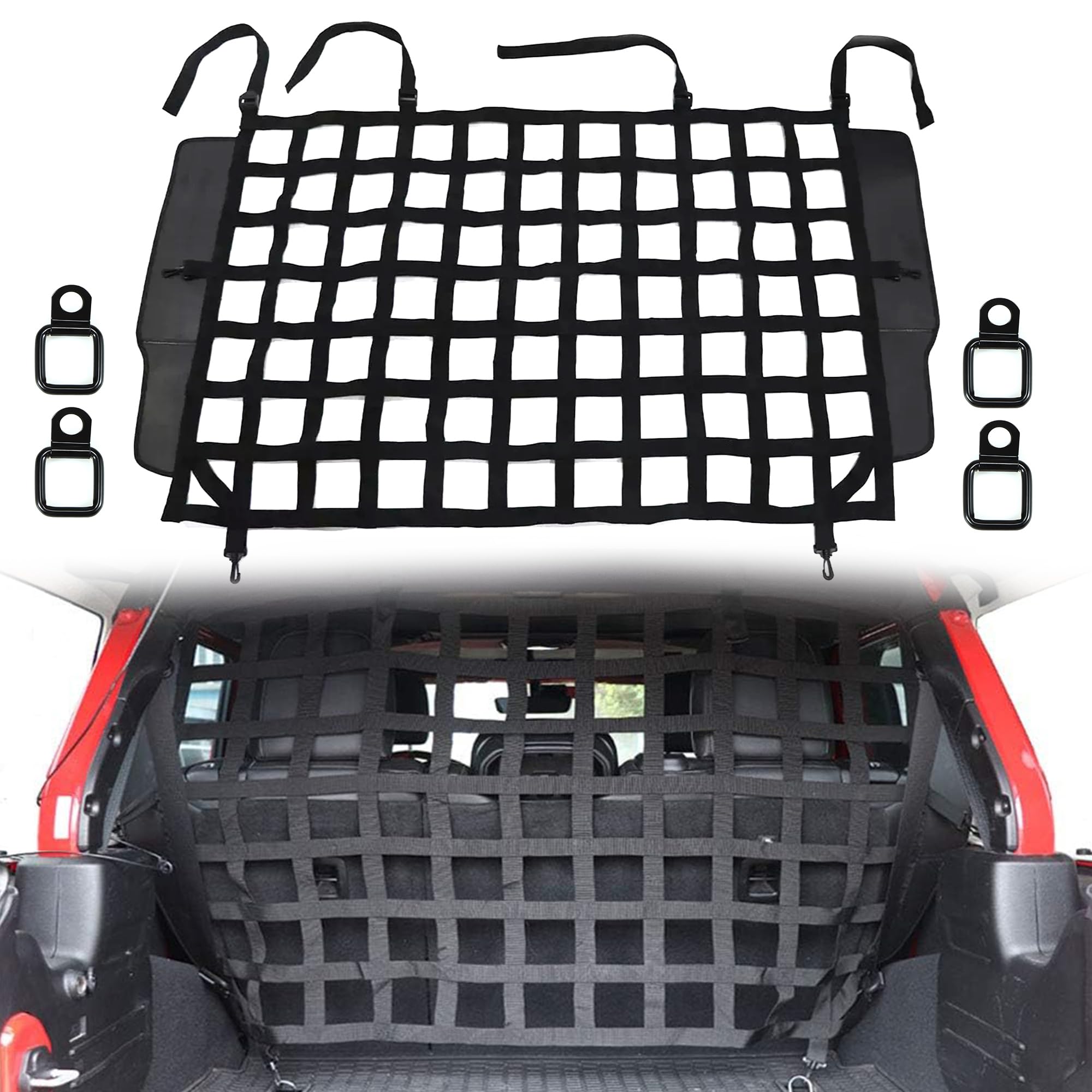 G barrière chien arrière-coffre Jeep Wrangler, sécurité sans distraction lors des trajets.