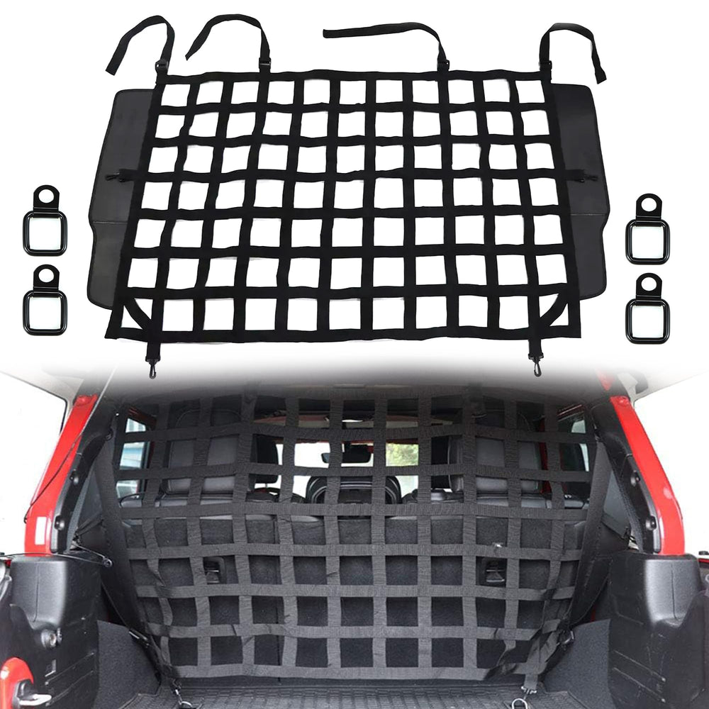 G barrière chien arrière-coffre Jeep Wrangler, sécurité sans distraction lors des trajets.