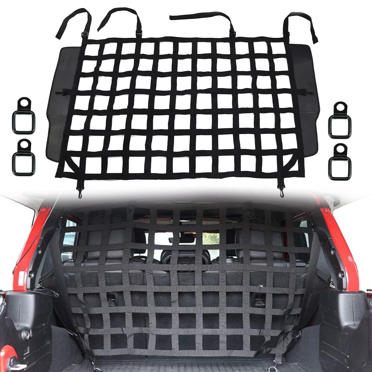 G barrière chien arrière-coffre Jeep Wrangler, sécurité sans distraction lors des trajets.