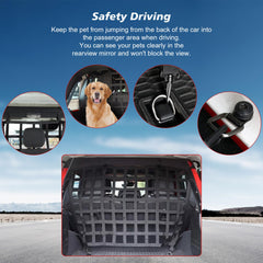 G barrière chien attaches métalliques robustes pour Jeep Wrangler.