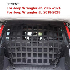 G barrière chien montage rapide dans Jeep Wrangler sans perçage.